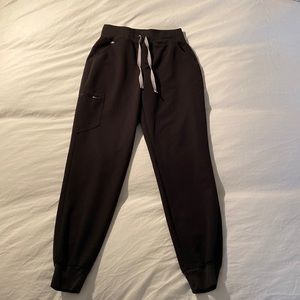 Figs black high waisted zamora scrub bottoms/ size SMALL TALL